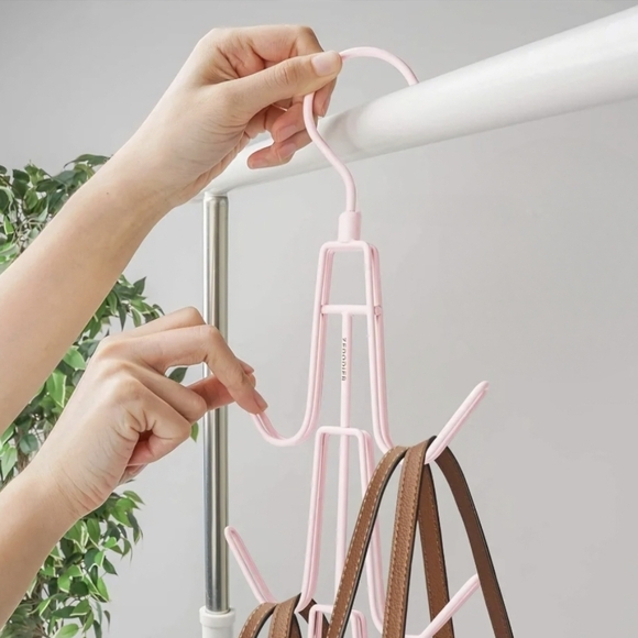 Pink Metal Hanging Handbag/Backpack Storage Hook - Picture 2 of 5